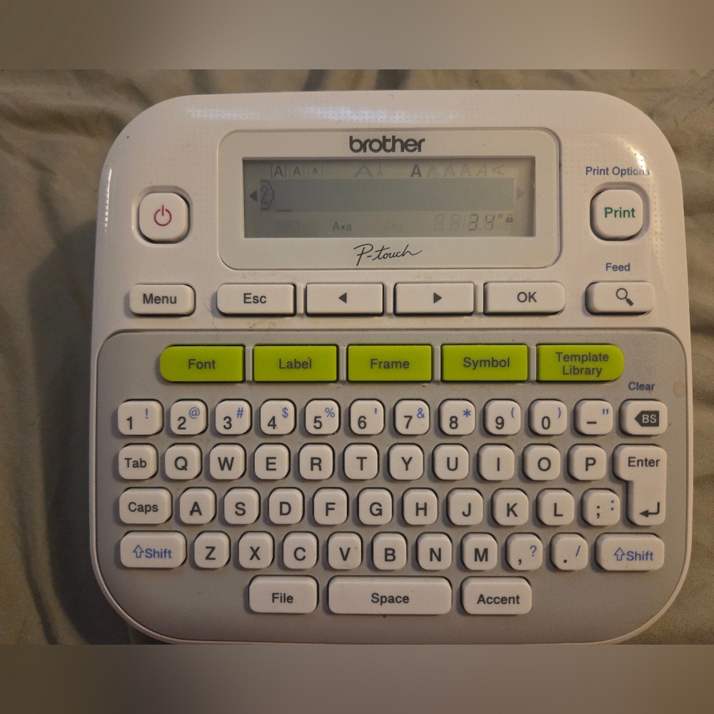 Brother PT-D210 Label Maker with Silver Finish